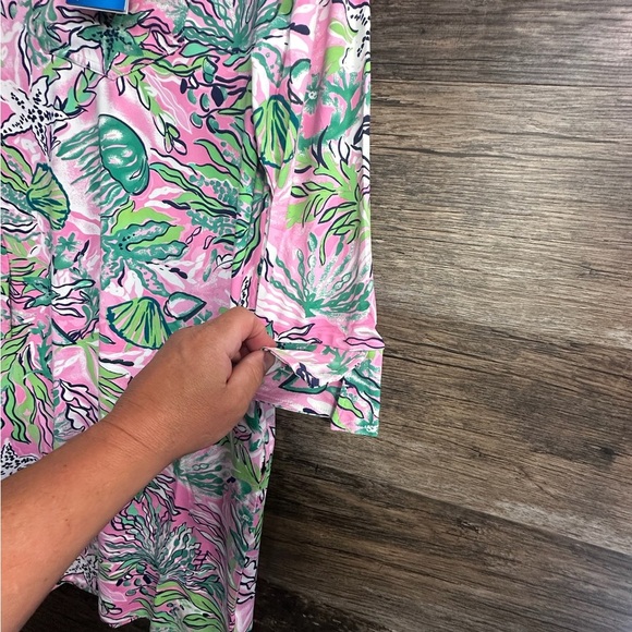 Banana Boat UPF 50+ St Raphael-Pink and Green Sundress Coverup - Picture 5 of 10